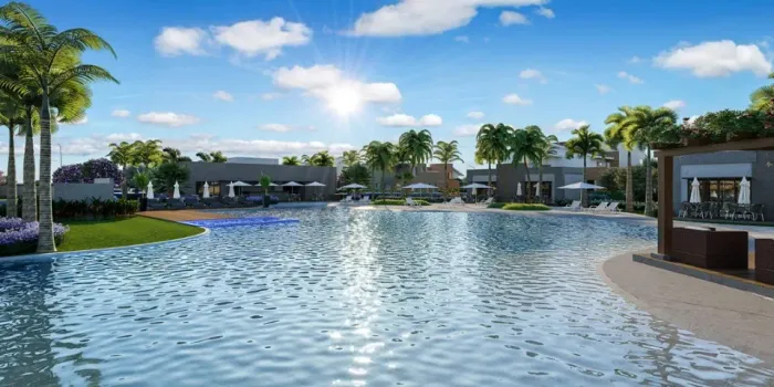 Terreno de esquina ampliado (200m² privativos / 303m² total) - Blue Condomínio Clube 