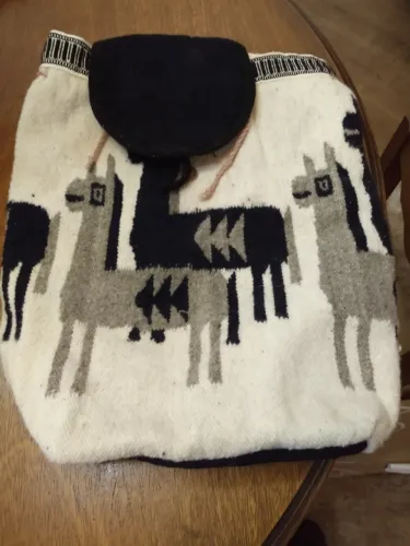 Antiga Mochila em tecido