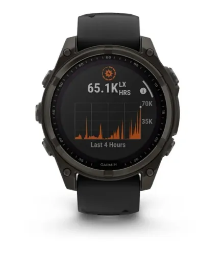Relogio Garmin Fenix 8 - 47mm Solar Saphire Titanium Carbon nfe lacrado