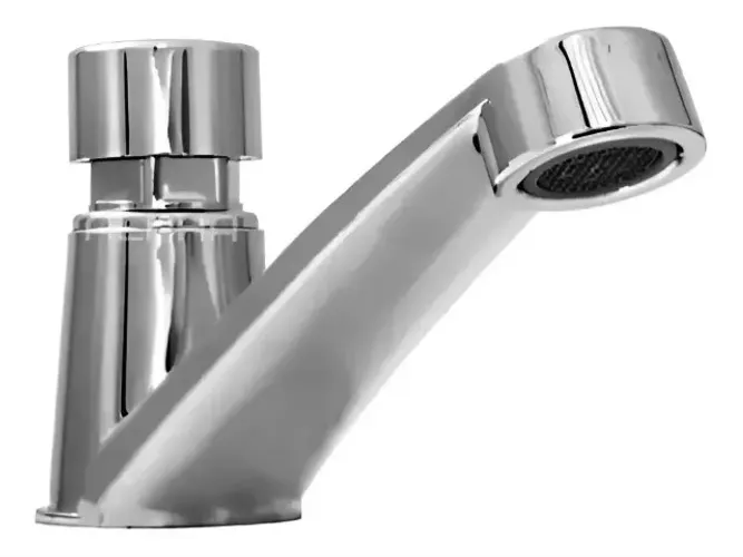 Torneira Automática Matic Para Lavatório C/ Temporizador Acabamento Cromado Cor Prateado