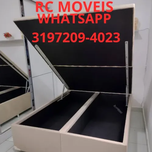 Cama Box Baú Casal Bipartido 1.38x1.88 - Resistência e Funcionalidade