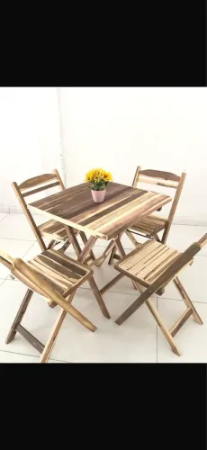 CONJUNTO MADEIRA DOBRÁVEL