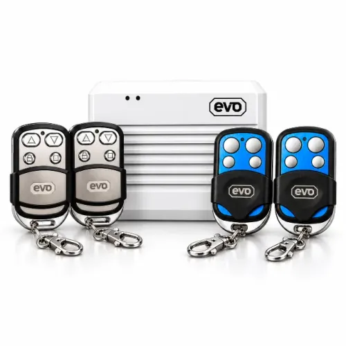 Kit Central WiFi EVO Tuya Porta de Enrolar + 4 Controles 433MHz