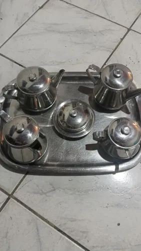 Jogo de chá em inox