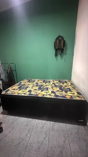 Cama box casal colchão conjugado