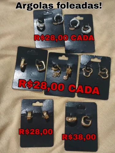 Kit de argolas diversas! 