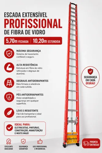 ESCADAS DE FIBRA PROFISSIONAIS EM OFERTA