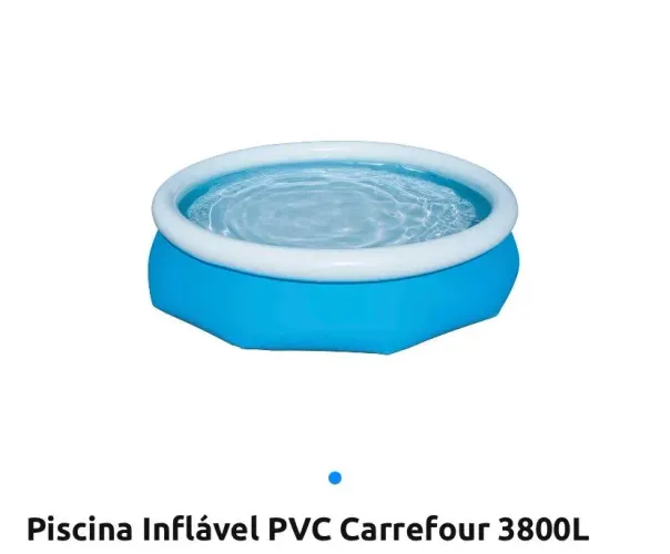 Vende-se piscina inflável carrefour 3800 L 