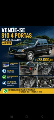 Chevrolet S10 Pick-up Luxe 4.3 V6 CD 1998
