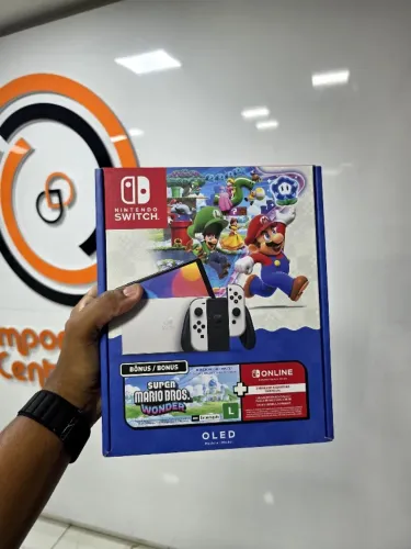 Console Nintendo Switch OLED + Mario Kart 8 + 3 Meses Online, Lacrado, Loja Física