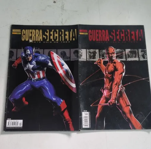 Kit 2 HQs Marvel: Guerra Secreta (Partes 1 e 2 de 3) - Panini