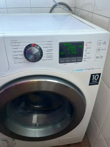 Lava e Seca 10kg Samsung Ecobubble Inverter - Defeito