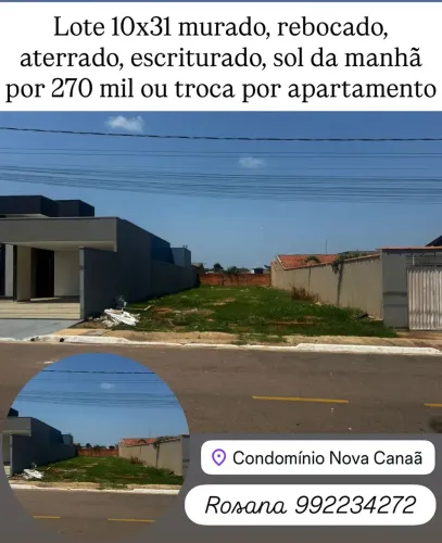 Loe Nova Canaã, para Venda ou troca em Apartamento.
