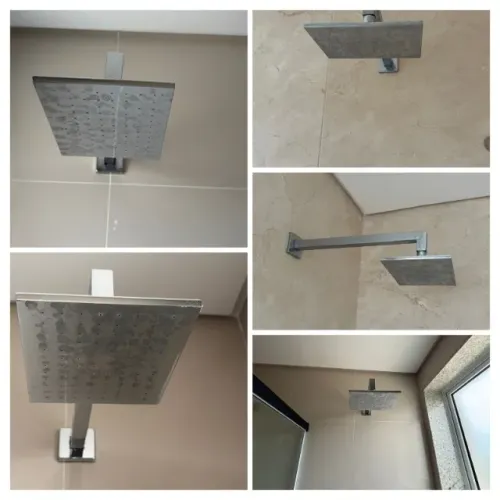 Ducha Lorenzetti de parede retangular em inox, estilo rain shower  -Tenho 5 unidades