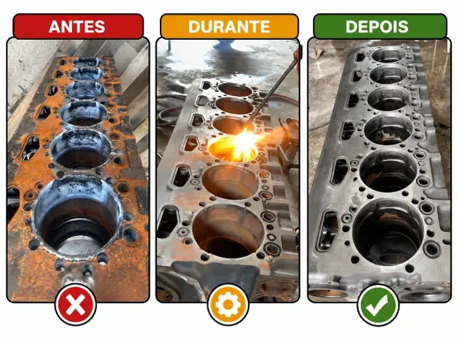Recuperação e retifica cabeçotes, blocos , virabrequim e comando, perito em soda 