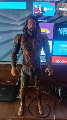 BONECO AQUAMAN 50CM MARCA MIMO EXELENTE ESTADO GIGANTE GRANDE