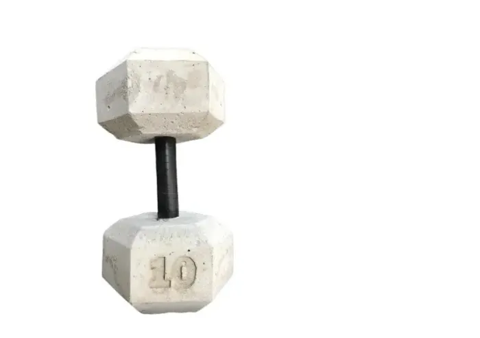 Halter de 10kg - Halter sextavado-musculação Peso artesanal- Unidade 