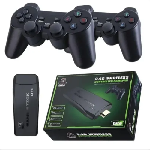 Game Sticker com 10.000 jogos 4k + 2 controles bluetooth