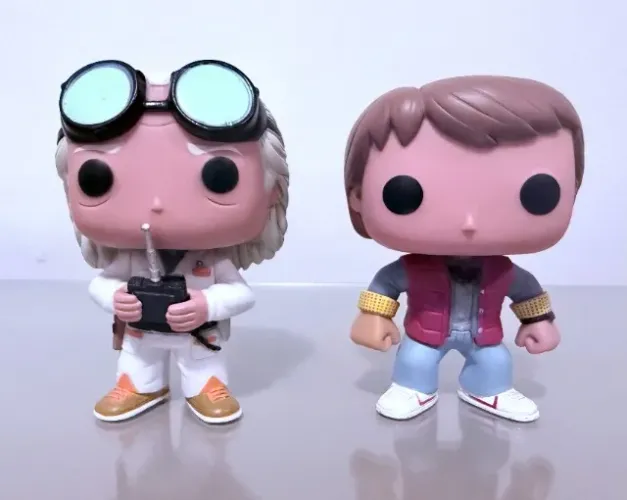 Kit de Funkos Pop sem Caixa - De Volta para o Futuro (Doc Brown e Marty McFly)