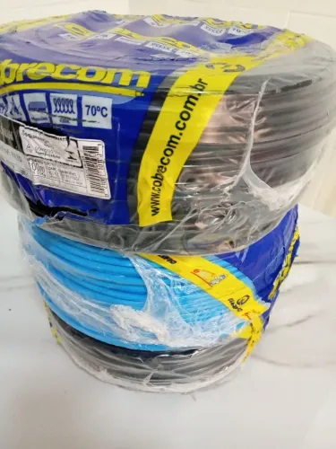Cabo flexível de 6.0 mm Cobrecom r$ 490.00 rolos de 100 metros 