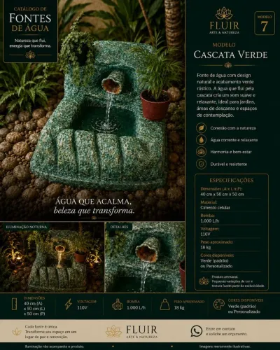 Cascata fonte rústica belíssima!