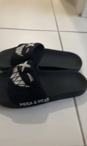 Chinelo ?Slide? Personalizado com estampas ?Pega a visão?