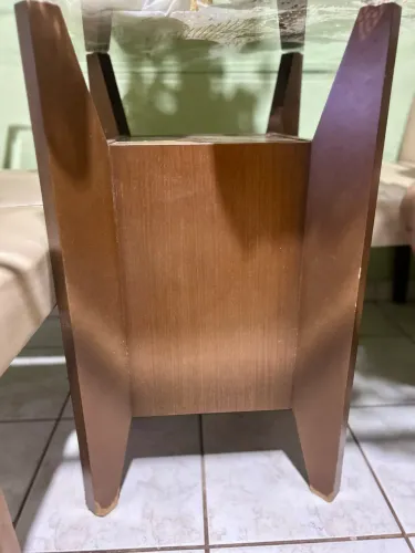 Base de mesa de vidro