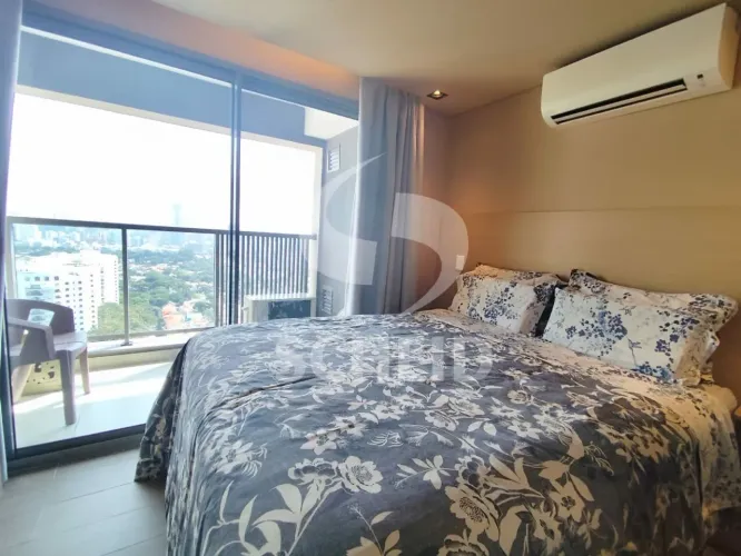 Apartamento Studio mobiliado à venda no Alto da Boa Vista
