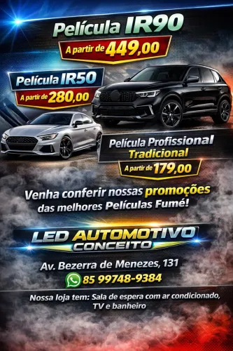Películas Térmicas- Profissionais- Fumê em geral