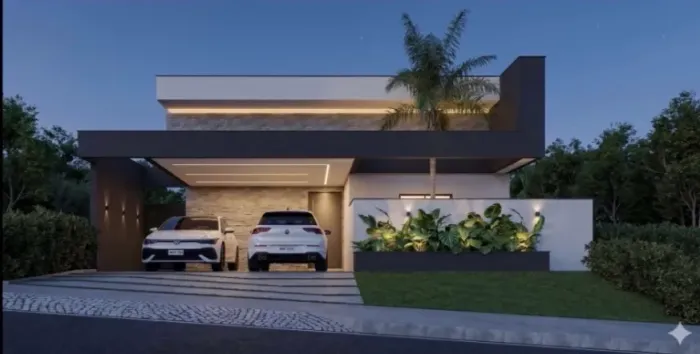 Terras do Vale 3 dorm e 2 suítes. Casa térrea em construção