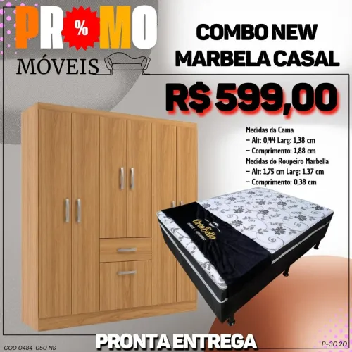 Combo Guarda roupas + cama de casal / pague na entrega