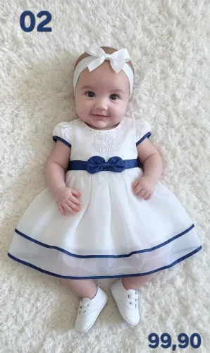 Lindo Vestido Branco 02 Anos