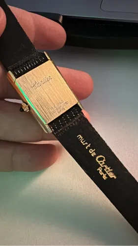Relógio Suíço a corda anos 50 estilo Cartier