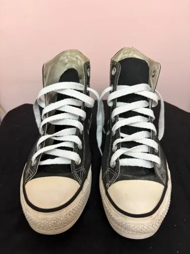Tênis Allstar plataforma cano alto preto 