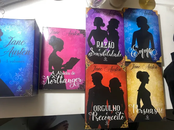 Box 5 livros Jane Austen coleção especial 