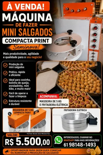 Máquina de fazer salgados