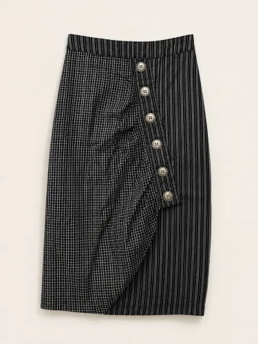 Saia Midi Colcci 100% Algodão - Tam. 36