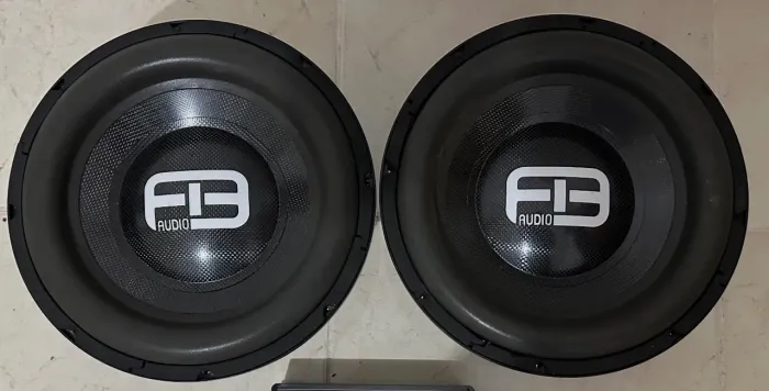 2 Subwoofers FB áudio 12pol. 450 Wrms