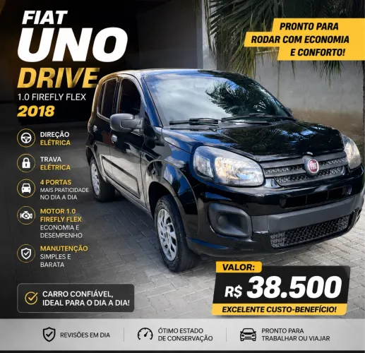 Fiat Uno Drive 1.0 Flex 6V 5P 2018