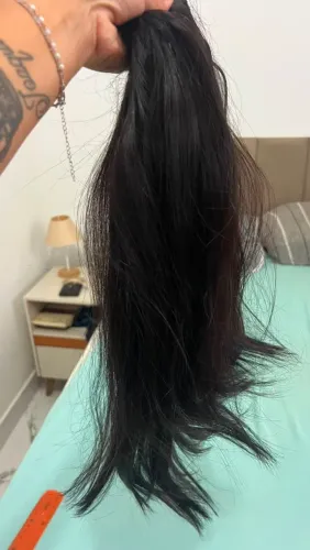 Cabelo brasileiro humano