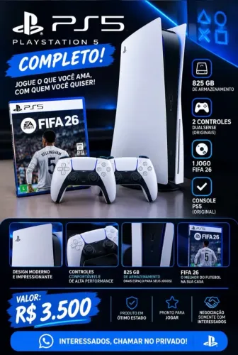 Ps5 Fat 825GB Completo