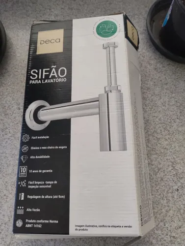Sifão inox Deca