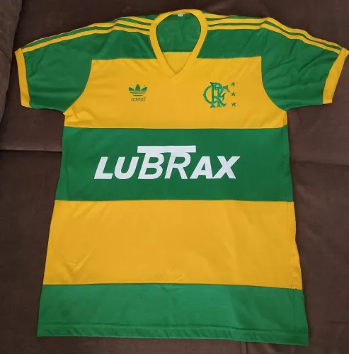 Camisa Flamengo Verde e Amarela 1981