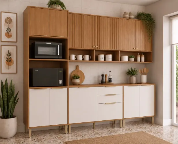 COZINHA DIVINA MDF - ARM AÉREO 0.80 1PT BASCULANTE 2.70MT
