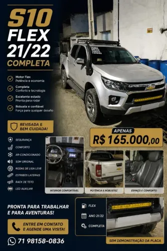 Chevrolet S10 Pick-up LTZ 2.5 Flex 4X4 CD Aut. 2022