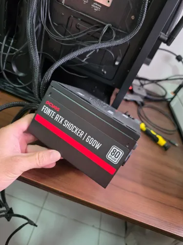 Fonte Pcyes 600w 80 Plus Bivolt Atx Pf600shw Pfc Ativo