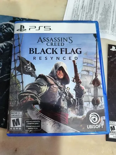 Assassins Creed black Flag resynced ps5 mídia física