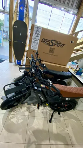 Nova Bicicleta X8 Elétrica 1000w Fat Bike 80km Autonomia