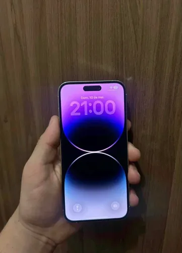 iPhone 14 Pro Max Branco 128GB! Todo ok . Aparelho ainda na garantia 3 meses de uso. 