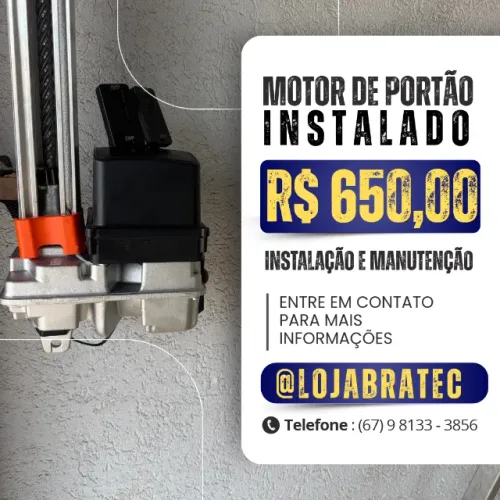 Motor de portão eletrônico de 8 segundos